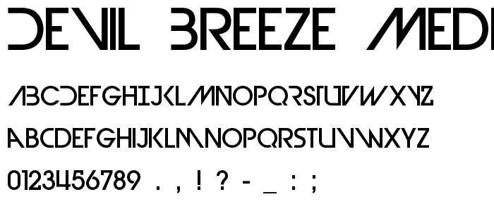 Devil Breeze Medium font